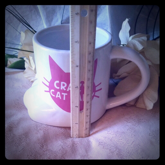 Crazy Cat Lady w/Pink Paws on Bottom Mug - Picture 7 of 8